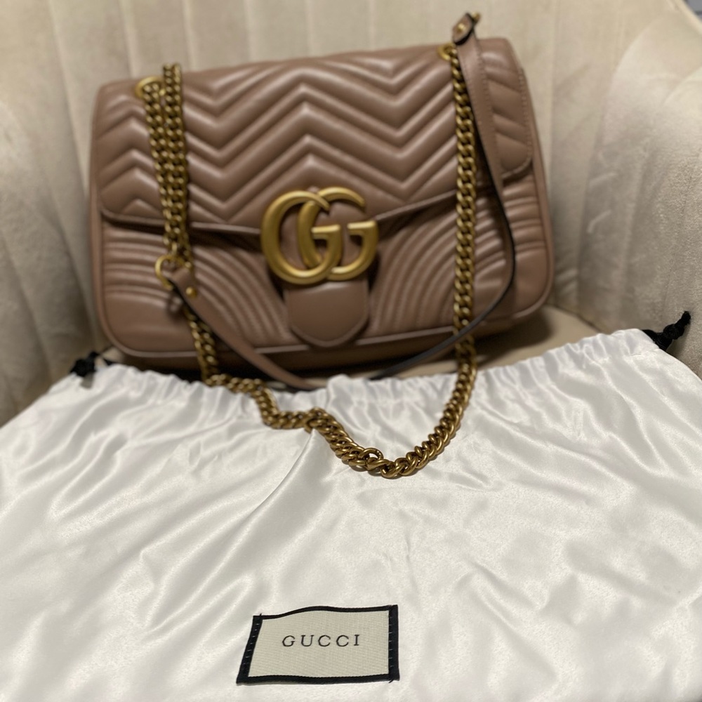Gucci Marmont Cross Body Bag Authentic